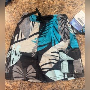Boys Tropical Swim Trunks